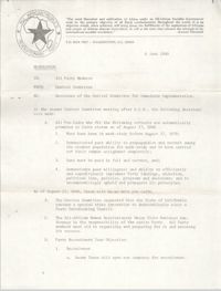 All African People's Revolutionary Party Memorandum, June 6, 1980