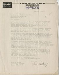 Democratic Committee: Correspondence between Orvis A. Sturdy and Senator Burnet R. Maybank, November 1944