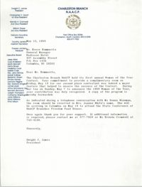 Letter from Dwight C. James to Bruce Bommarito, May 12, 1989