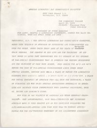 African Liberation Day Coordinating Committee Press Release, April 27, 1972