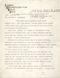 News Release, July 24, 1970