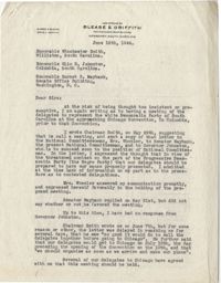 Democratic Committee: Correspondence between Senator Burnet R. Maybank, Eugene S. Blease, and Winchester Smith, June 1944