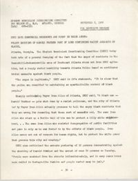 Student Nonviolent Coordinating Committee Press Release, September 8, 1966