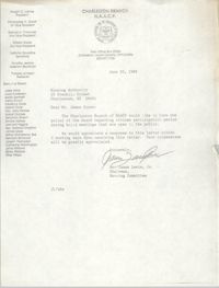 Letter from James Lewis, Jr. to James Crowe, June 20, 1989