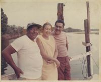Photograph of J. Arthur Brown, MaeDe Brown, and Unidentified Man