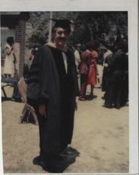 Photograph of J. Arthur Brown Wearing Graduation Cap and Gown
