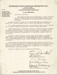 Letter from Lonnie Hamilton III, Rev. Z. L. Grady, and Robert Pickering, March 1983