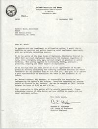 Letter from Bernard E. Stalmann to Delbert Woods, September 21, 1982