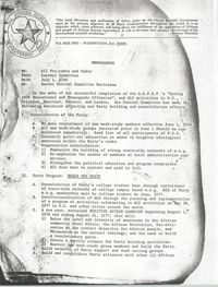 All African People's Revolutionary Party Memorandum, July 1, 1976