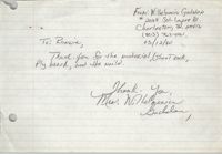 Letter from Wilhelmenia Gadsden, March 12, 1990