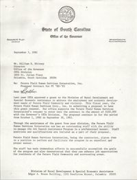 Letter from Wallace Brown to William B. Whitney, September 7, 1982