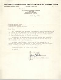 Letter from James Blake to J. Arthur Brown, June 25, 1965