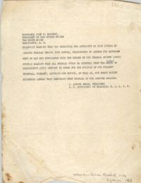Telegram from J. Arthur Brown to John F. Kennedy, 1962