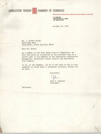 Letter from John E. Huguley to J. Arthur Brown, October 29, 1971