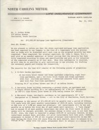 Letter from V. G. Turner to J. Arthur Brown, May 31, 1963