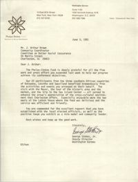 Letter from George Stokes, Jr. to J. Arthur Brown, May 12, 1981