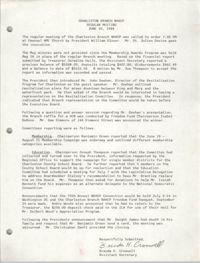 Minutes, Regular Meeting, Charleston Branch of the NAACP, June 30, 1988