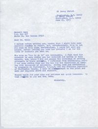 Letter from Bernice Robinson to Maxwell Hahn, June 25, 1973