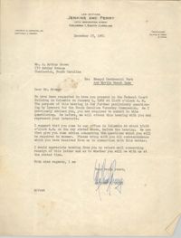 Letter from Matthew J. Perry to J. Arthur Brown, December 28, 1961