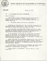 NAACP Memorandum, March 12, 1990