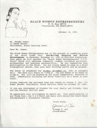 Letter from Yvonne T. Orr to Dwight James, October 10, 1991
