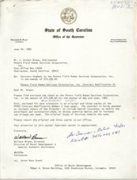 Letter from Wallace Brown to J. Arthur Brown, June 24, 1982
