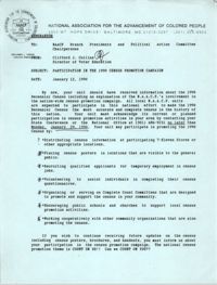NAACP Memorandum, January 12, 1990