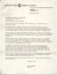Letter from John E. Huguley to Robert B. Scarborough, October 29, 1971