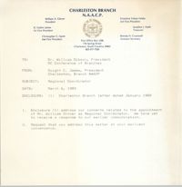 Charleston Branch of the NAACP Memorandum, March 6, 1989