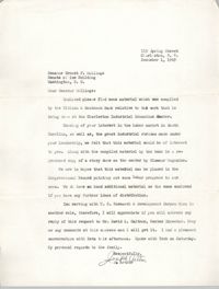 Letter from J. Arthur Brown to Ernest F. Hollings, December 1, 1969