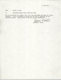 Charleston Branch of the NAACP Memorandum, June 14, 1990