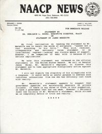 NAACP News Statement, July 17, 1990