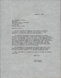 Letter from Alicia Rudolf to Marjorie K. Shelton