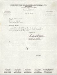 Letter from Barbara A. Ashbee to J. Arthur Brown, May 12, 1980