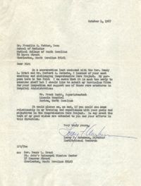 Letter from Leroy F. Anderson to Franklin C. Fetter, October 4, 1967