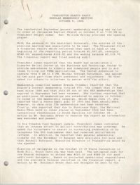 Minutes, Charleston Branch of the NAACP Regular Membership Meeting, October 5, 1989