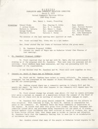 Minutes, Charleston Area Community Relations Committee, March 2, 1970