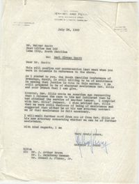 Letter from Matthew J. Perry to Walter Scott, July 29, 1963