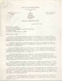 Letter from John F. Conroy to Z. L. Grady, December 15, 1975