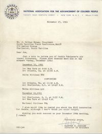 NAACP Memorandum, November 27, 1961