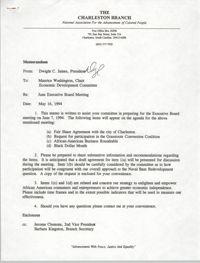 Charleston Branch of the NAACP Memorandum, May 16, 1994
