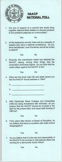NAACP National Poll