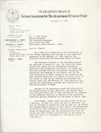 Letter from Russell Brown to J. John French, February 15, 1983