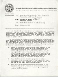 NAACP Memorandum, October 8, 1991