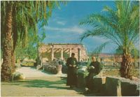 כפר נחום - משרידי חורבות בית הכנסת / Capernaum - ancient synagogue partial view - 2nd century C.E. / Capernaum - vue partielle de l'ancienne synagogue