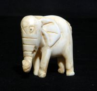 Ivory elephant carving