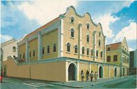 Curacao, Netherlands Antilles. Synagogue Mikve Israel-Emanuel - dedicated in 1732 - oldest in the Western Hemisphere.