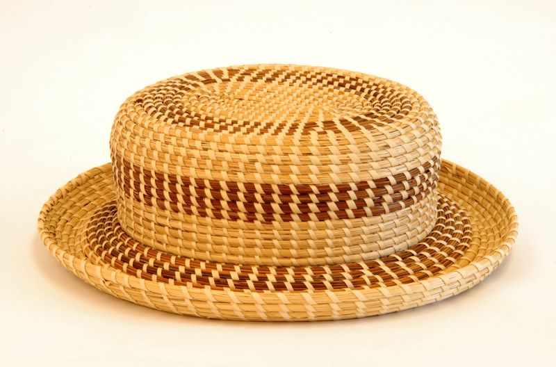 Sweetgrass hat (Contemporary sweetgrass basket) Lowcountry Digital