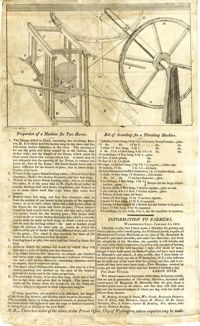Bernard's patent threshing machine