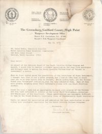 Letter from Cleveland Sellers to Henry McKoy, May 24, 1979
